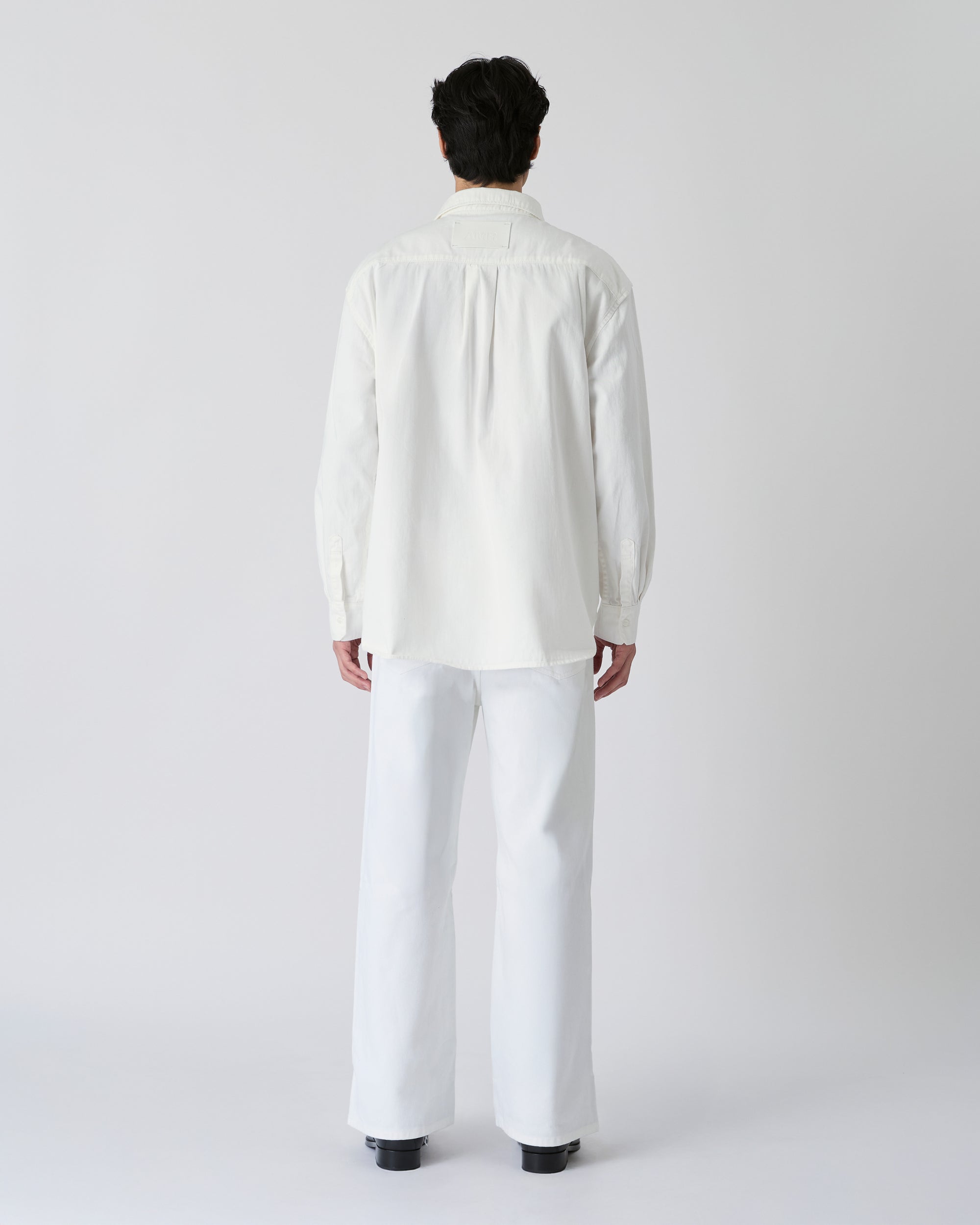 Découvrir - Oversized Denim Shirt in Off White