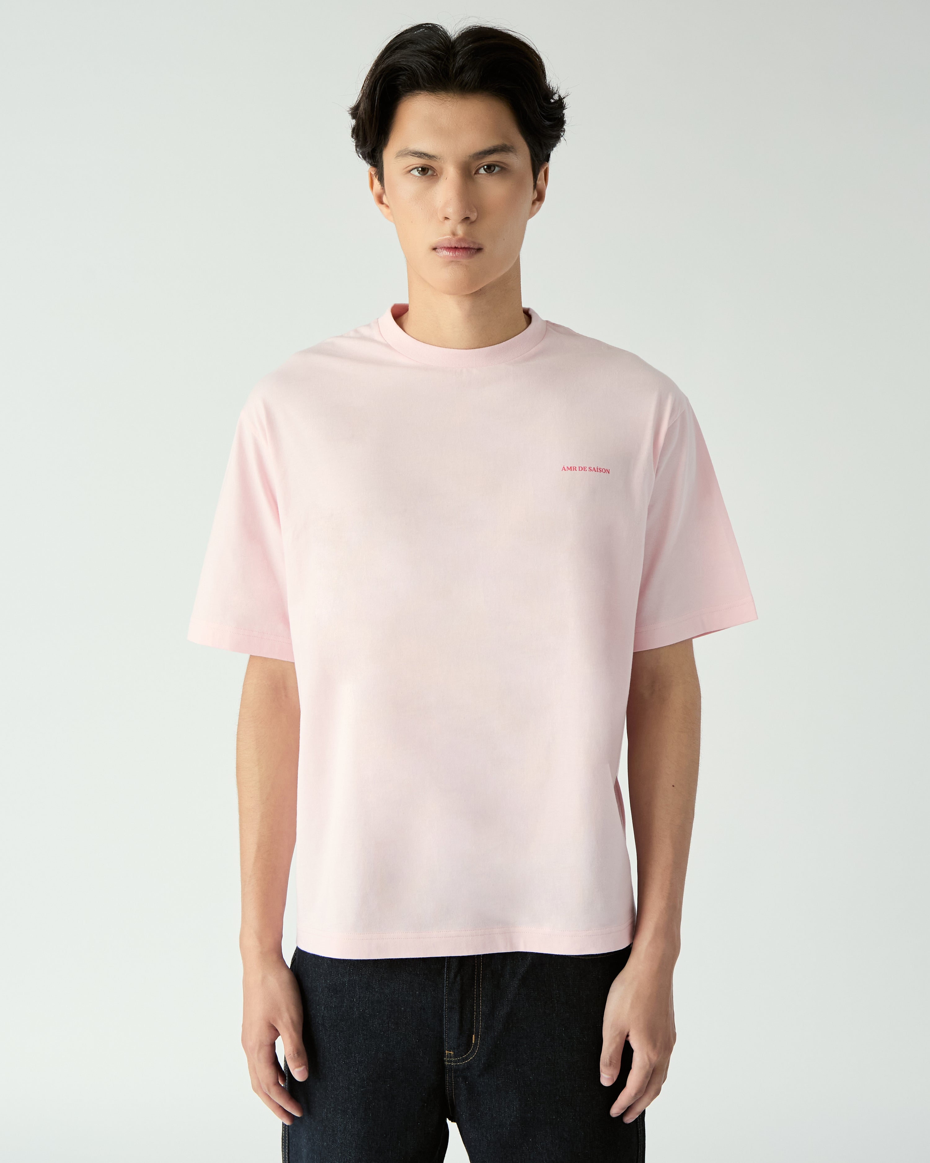 Le soleil d'été - Palm Tree Oversized T-Shirt in Pink