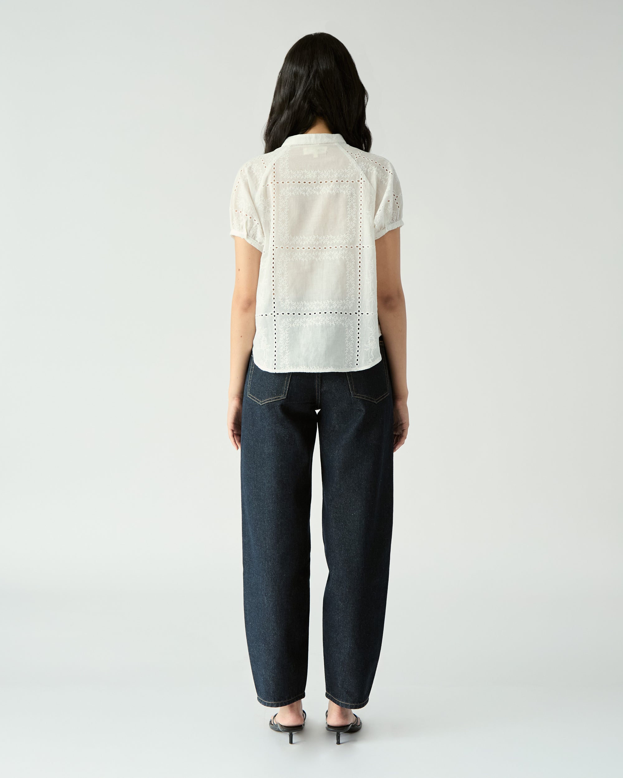 Le soleil d'ete - Low Rise Balloon Jeans in Raw Denim