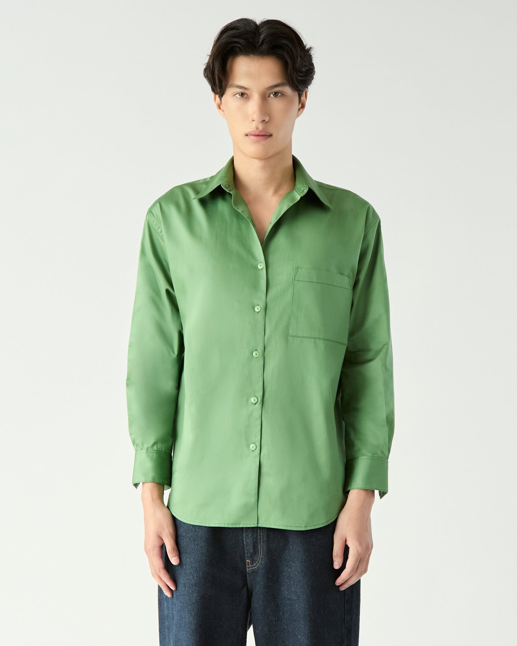 Le soleil d'été - Oversized Shirt in Green