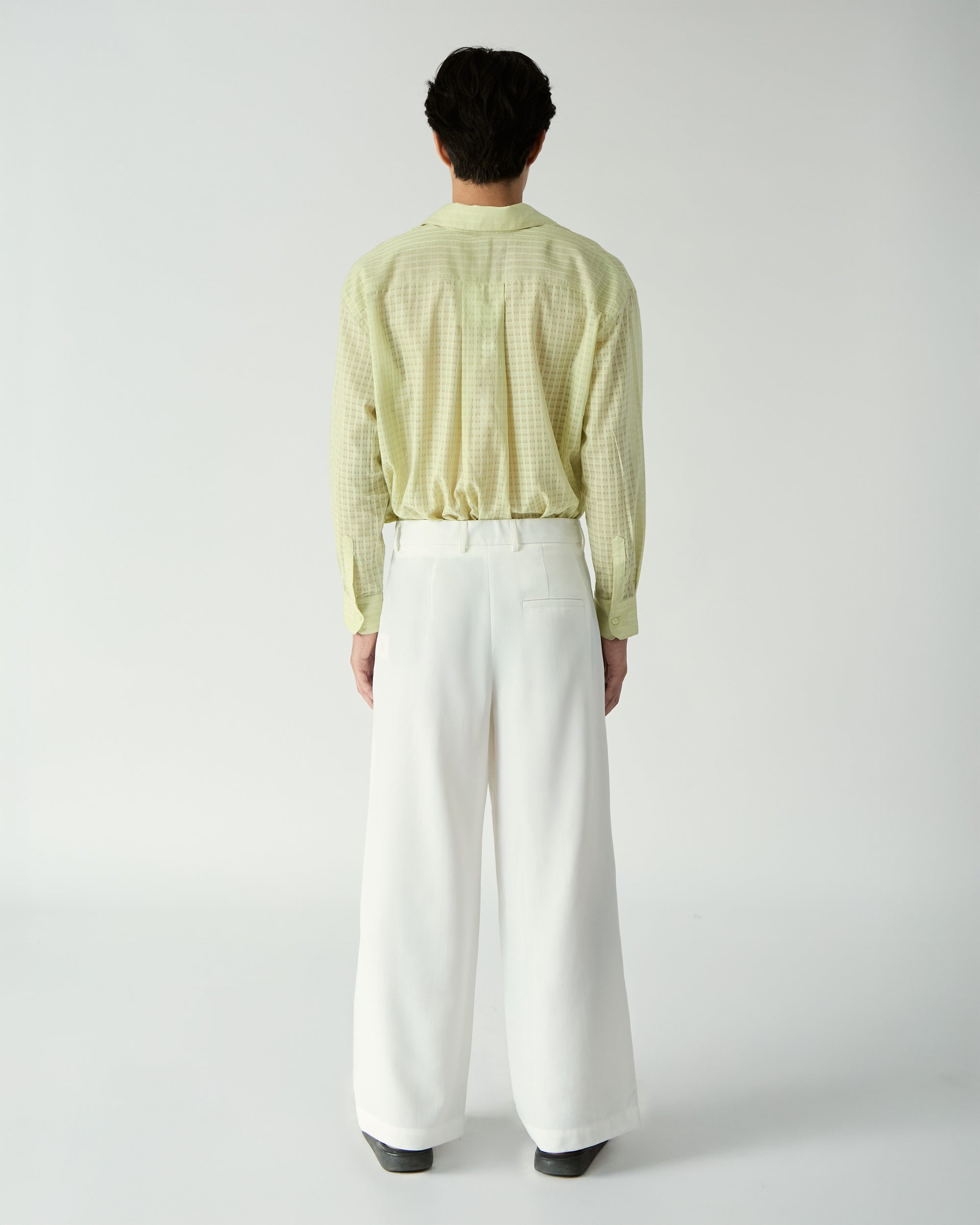 Le soleil d'ete - Double Pleated Trousers in White