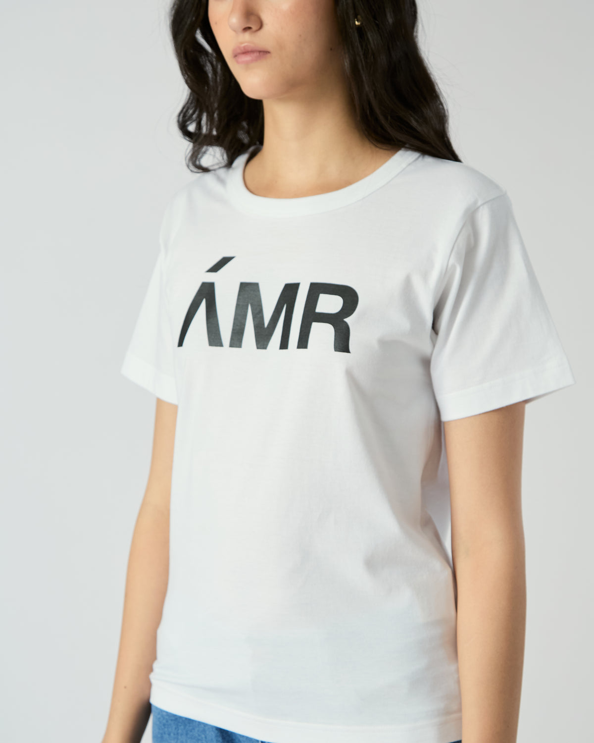 Decouvrir - AMR Slim Fit T-Shirt in White