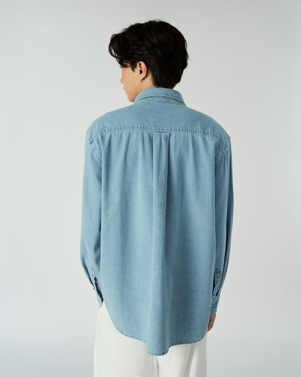 AMR DE SAISON  - AMR Essential Oversized Shirt in Light Denim