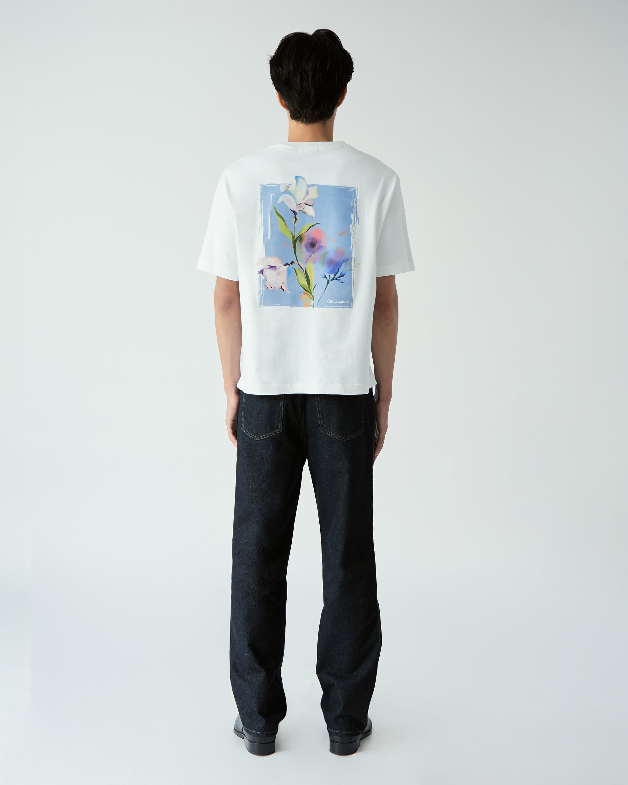 Fleurs et Printemps - AMR Floral Logo T-Shirt in White