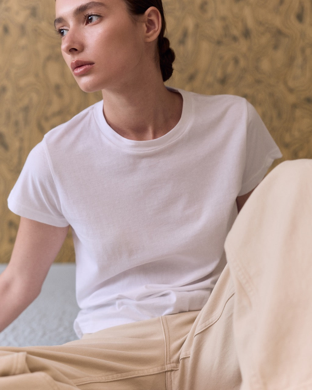 Wardrobe I - AMR Cotton Organic Slimfit T-Shirt in White