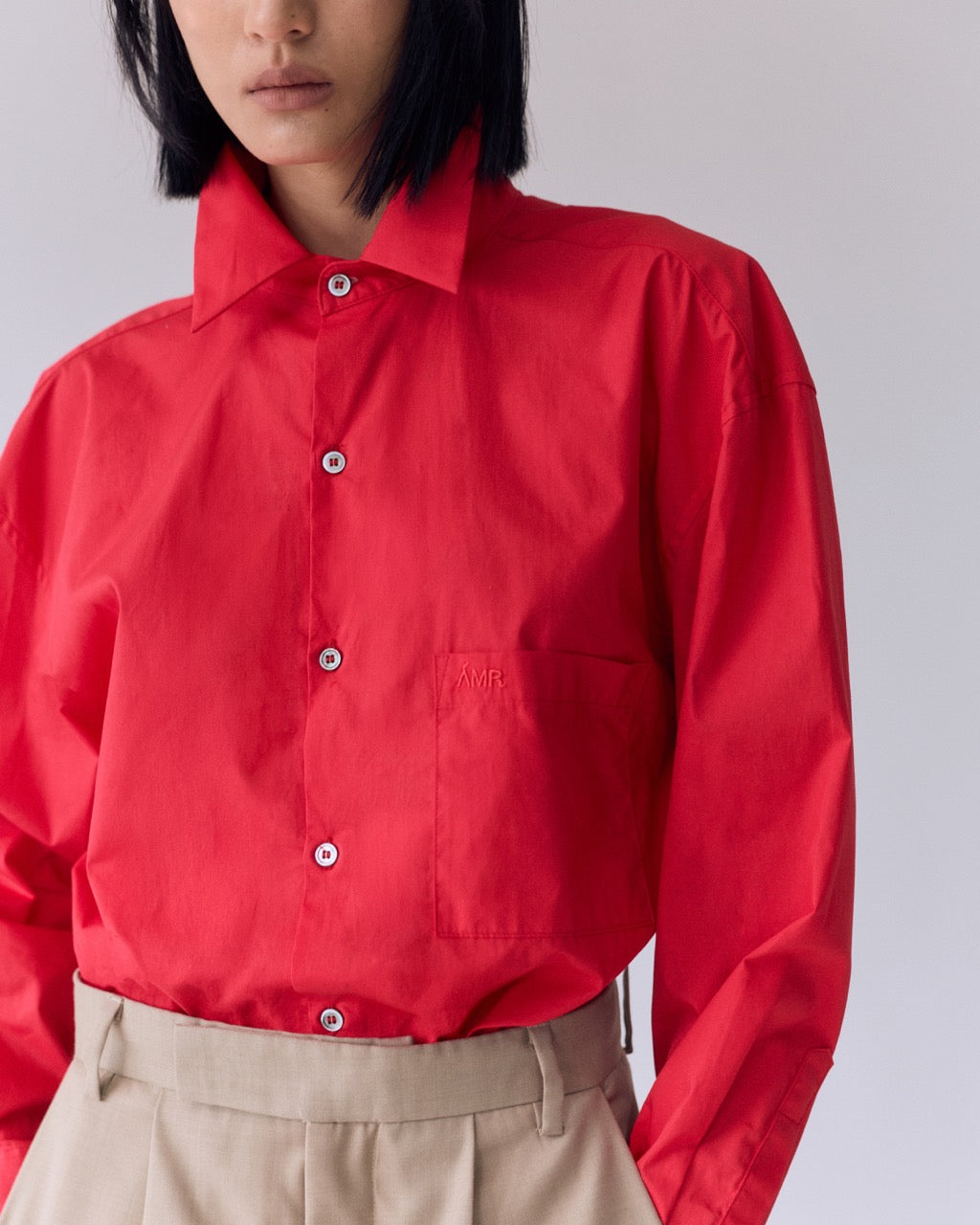 Wardrobe I - AMR Oversized Shirt in Red