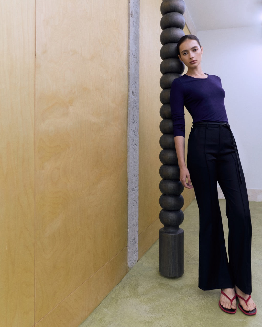 Wardrobe II - AMR Flared Pants in Black