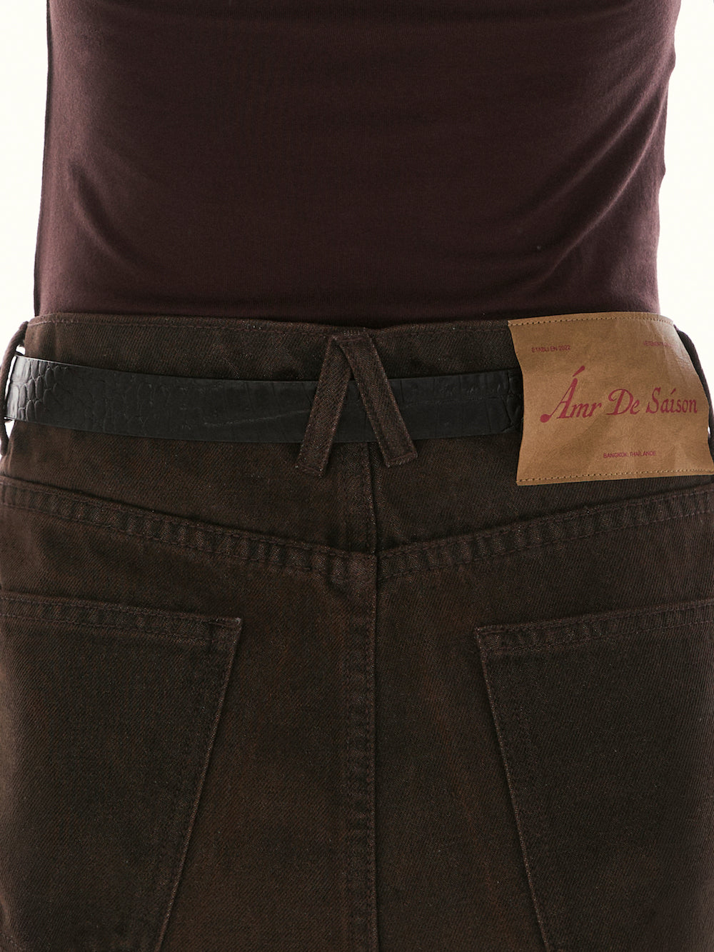 Le Fauve - AMR Boyfriends Pleated Jeans in Brown