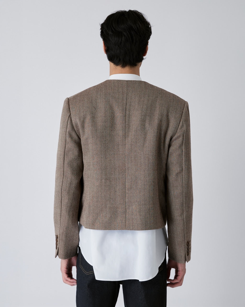 Decouvrir - Men's Tailored Paris Jacket in Dark Brown