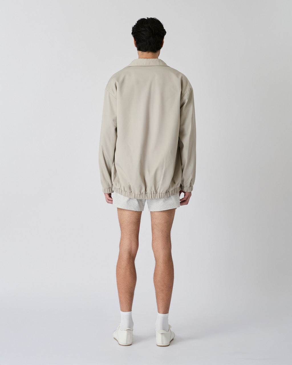 Découvrir - Cotton Bomber Jacket in Beige
