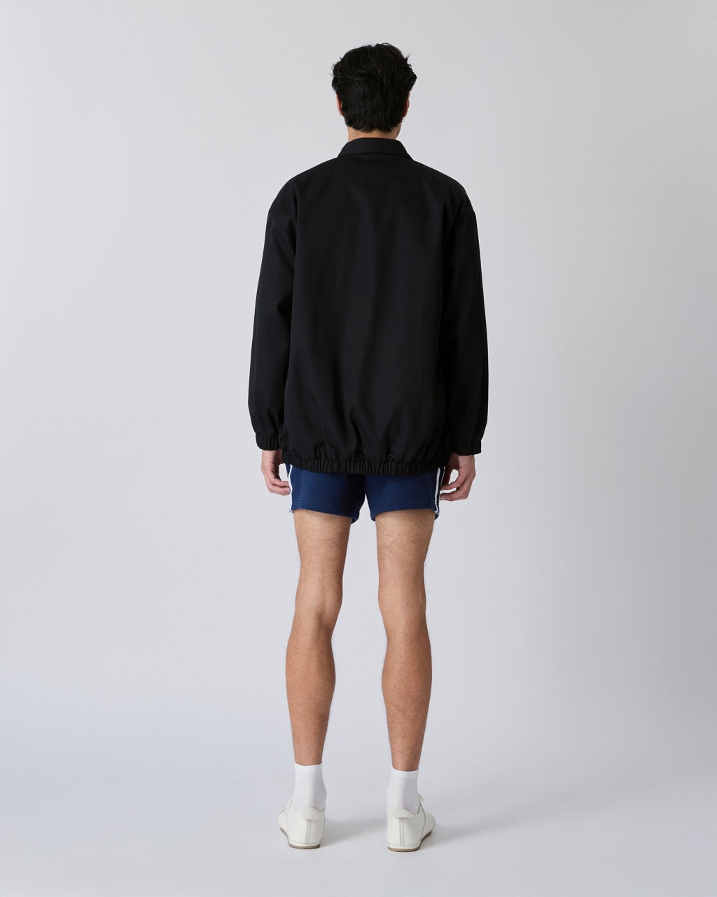Découvrir - Cotton Bomber Jacket in Black