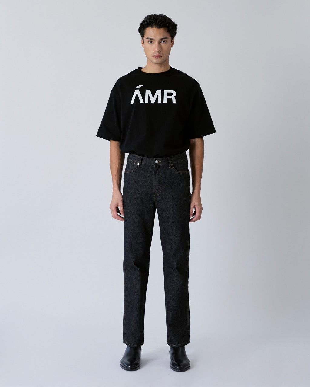 Decouvrir - AMR Logo T-Shirt in Black