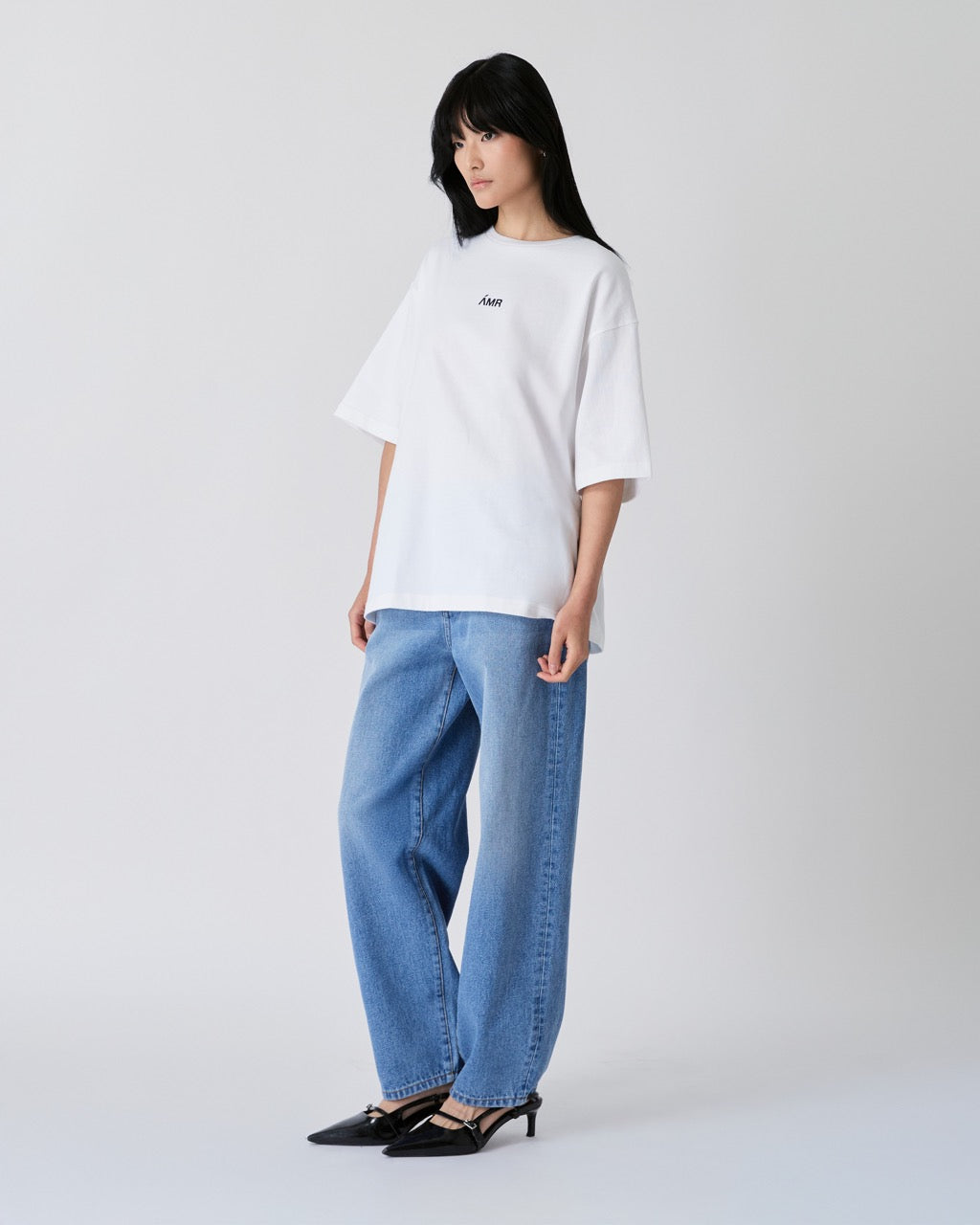 Découvrir - AMR Mini Logo T-shirt in White