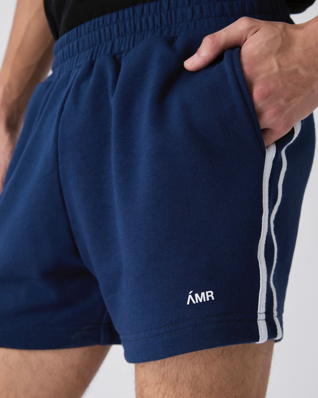 Découvrir - French Terry Mini Shorts in Navy