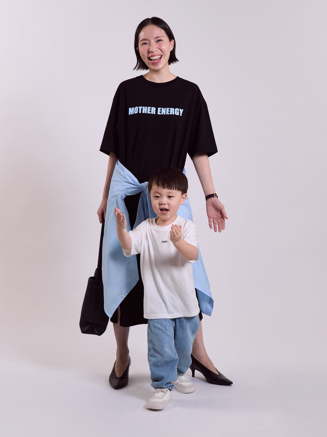 Mother Energy - AMR Petite Logo T-Shirt in White