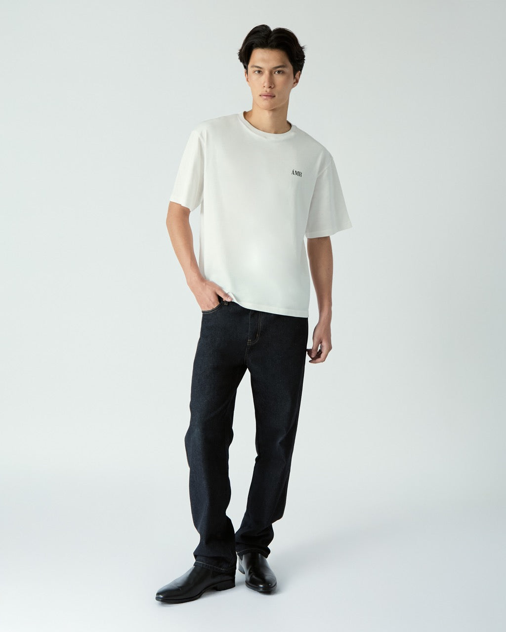 Le soleil d'ete - AMR DE SAISON Logo T-Shirt in White