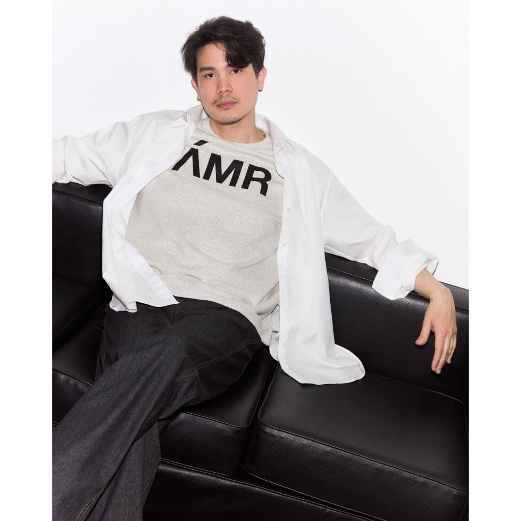 Découvrir - Oversized Denim Shirt in Off White